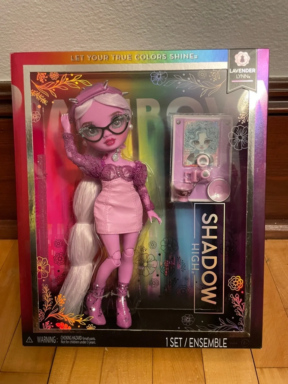 NIB Rainbow High Shadow High Lavender Lynn Fashion Doll
